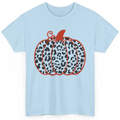 Pumpkin Leopard Fall Autumn Cheetah Pumpkin Thanksgiving Classic Unisex T-Shirt