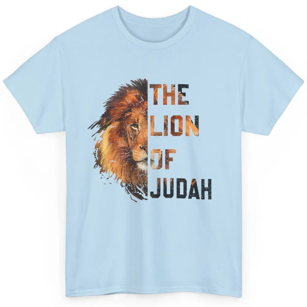 Yeshua Lion Of Judah Bible Verse Christian Faith Religious Classic Unisex T-Shirt