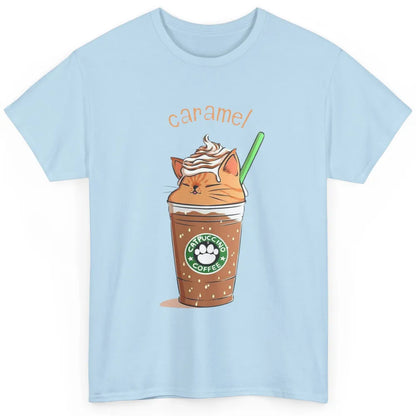 Cute Caramel Orange Cat Animals Pet Catpuccino Coffee Kitten Classic Unisex T-Shirt