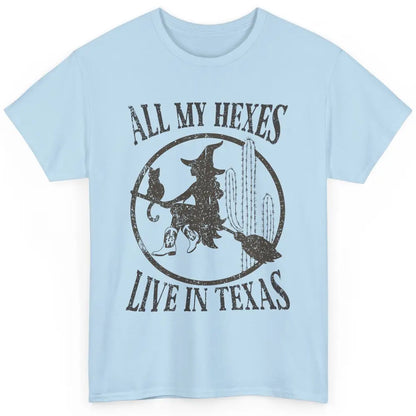 Cowgirl Witch All My Hexes Live in Texas Western Halloween Classic Unisex T-Shirt