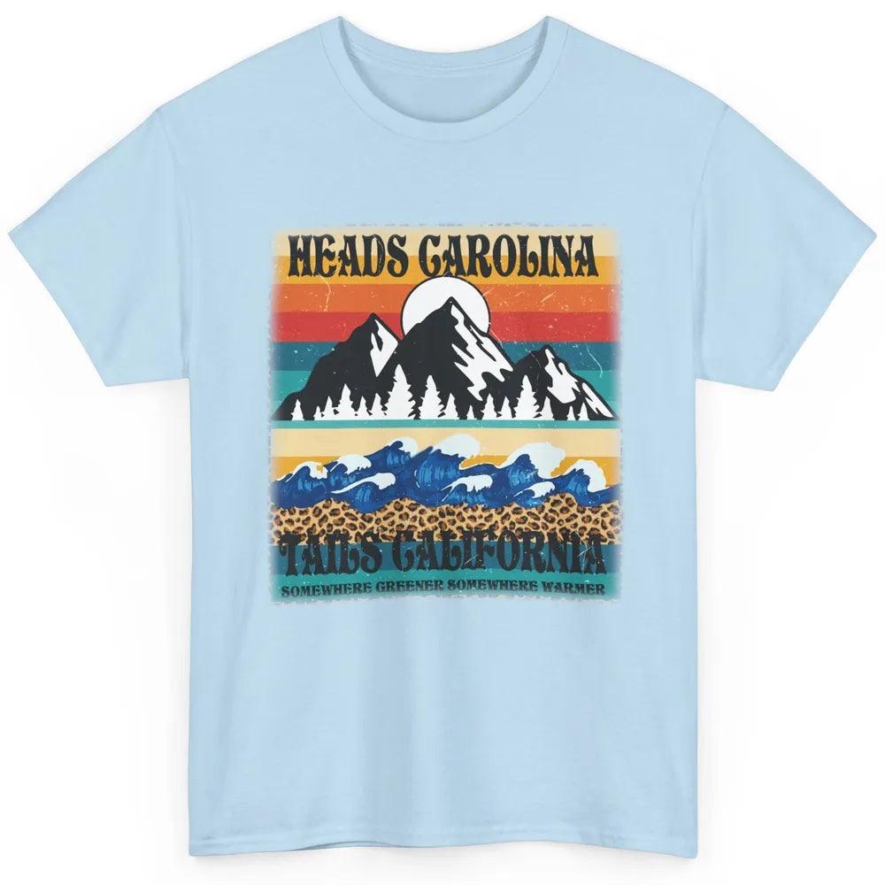 Vintage Heads Carolina Tail California Summer Beach Mountain Classic Unisex T-Shirt