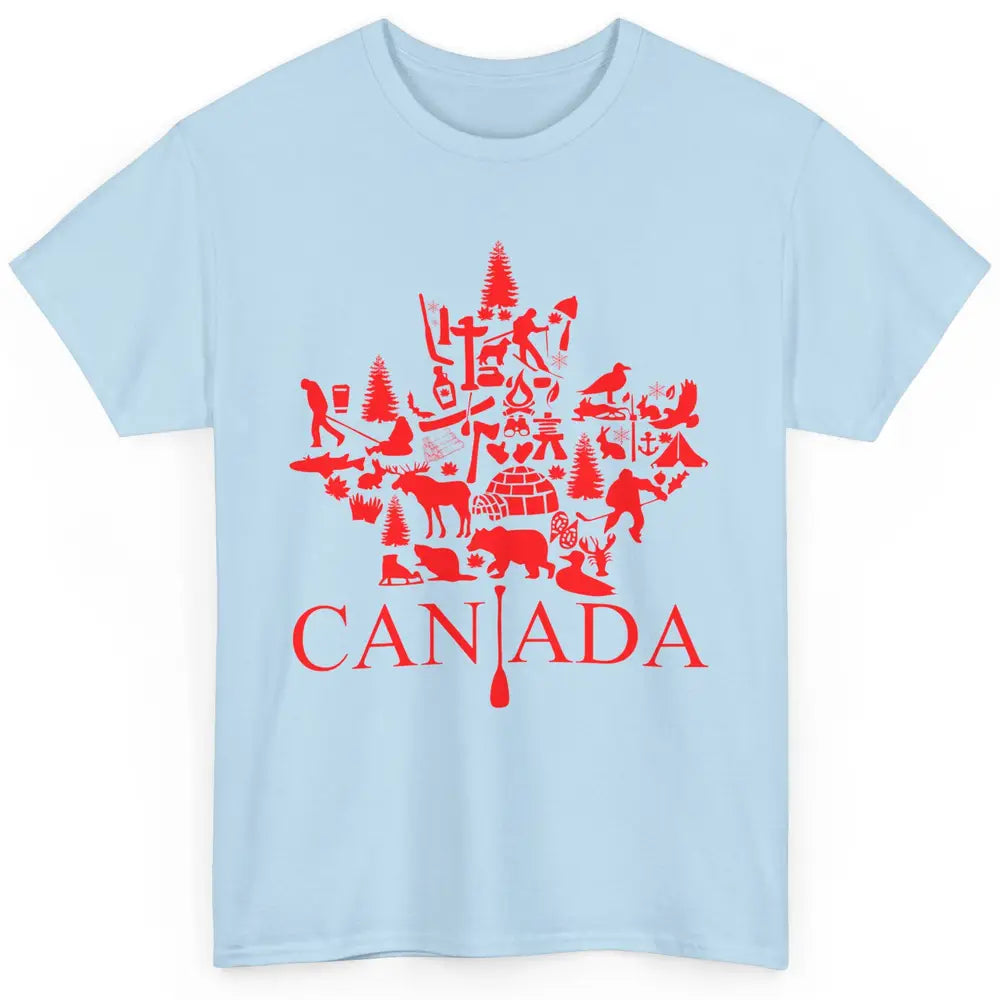 Canada Maple Leaf Canadian Symbols Canadian Root Gift Classic Unisex T-Shirt