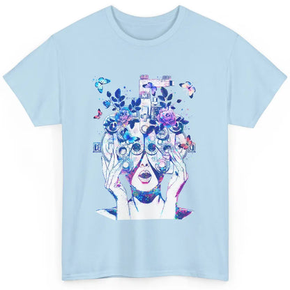 Floral Phoropter Optometrist Eye Anatomy Ophthalmology Tech Classic Unisex T-Shirt