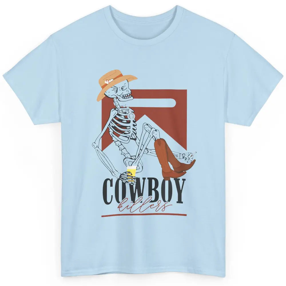 Cowboy Killers Skeleton Western Country Skull Vintage Retro Classic Unisex T-Shirt