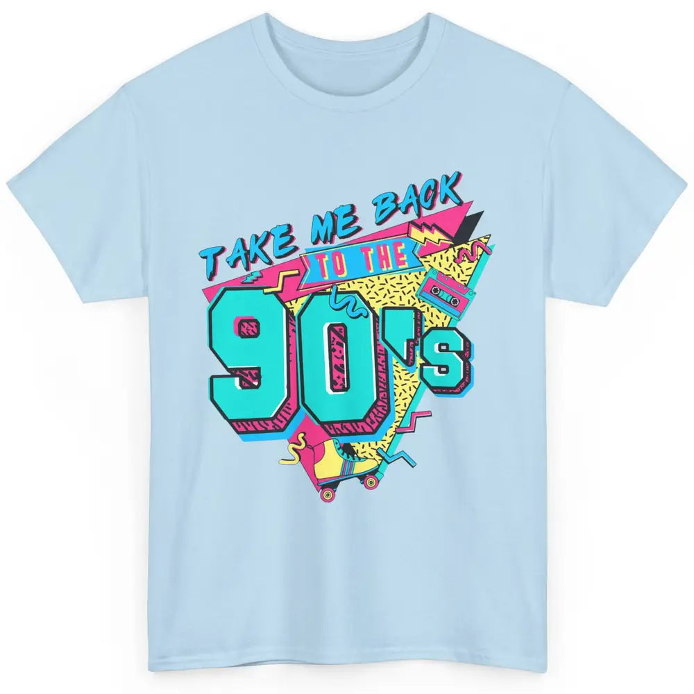 Vintage Take Me Back To The 90s Cassette Retro Rainbow Child Classic Unisex T-Shirt