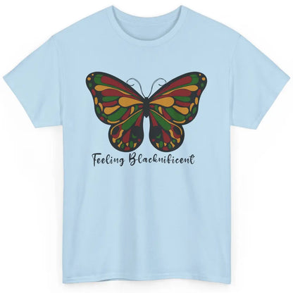 Feeling Blacknificent Butterfly Black People Juneteenth 1865 Classic Unisex T-Shirt