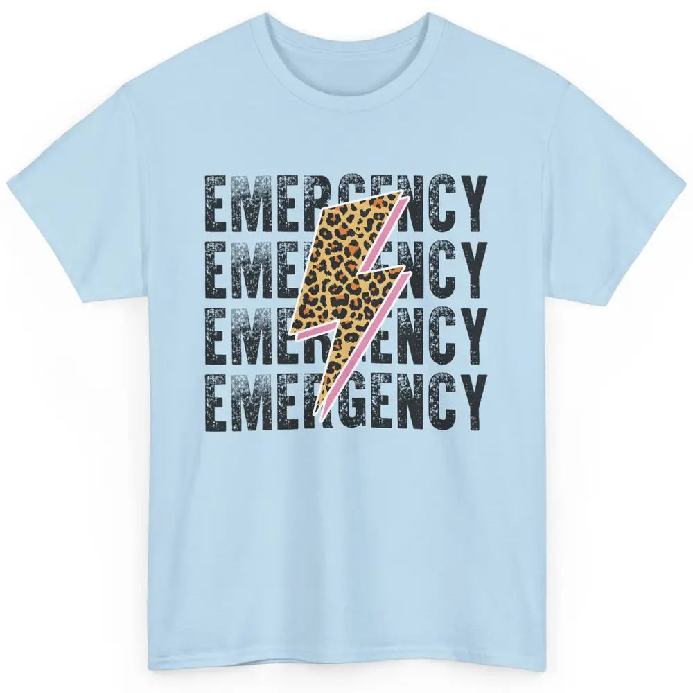 Emergency Room Nurse Department ER Leopard Lightening Retro Classic Unisex T-Shirt