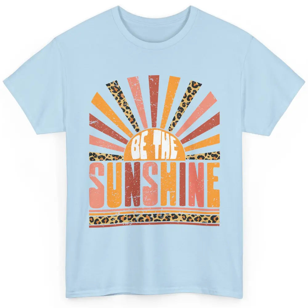 Be The Sunshine Retro Leopard Sun Vintage Summer Vacation Classic Unisex T-Shirt