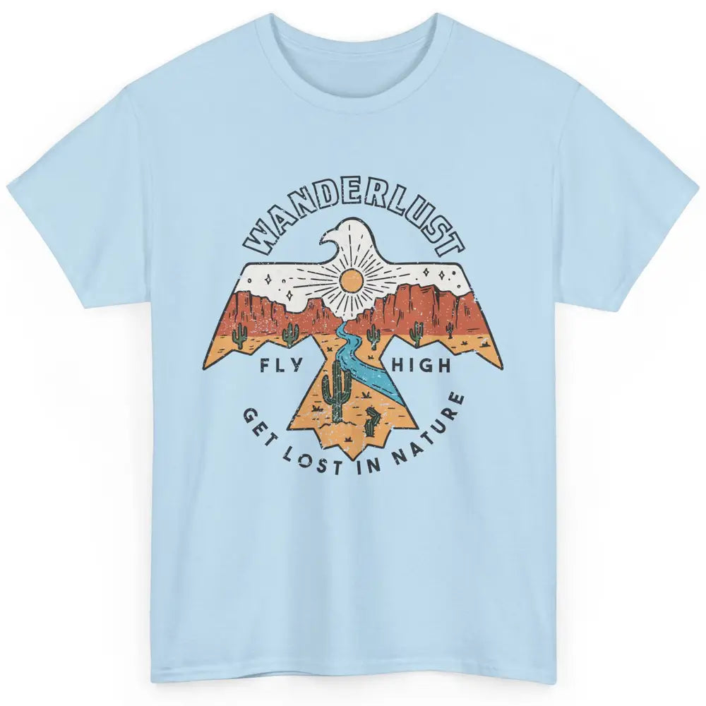 Vintage Eagle Desert Wanderlust Get Lost In Nature Outdoor Classic Unisex T-Shirt