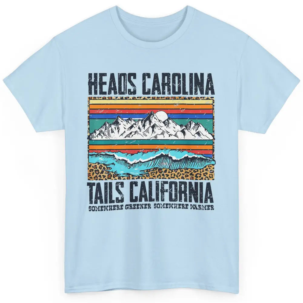 Vintage Heads Carolina Tail California Beach Summer Travel Classic Unisex T-Shirt