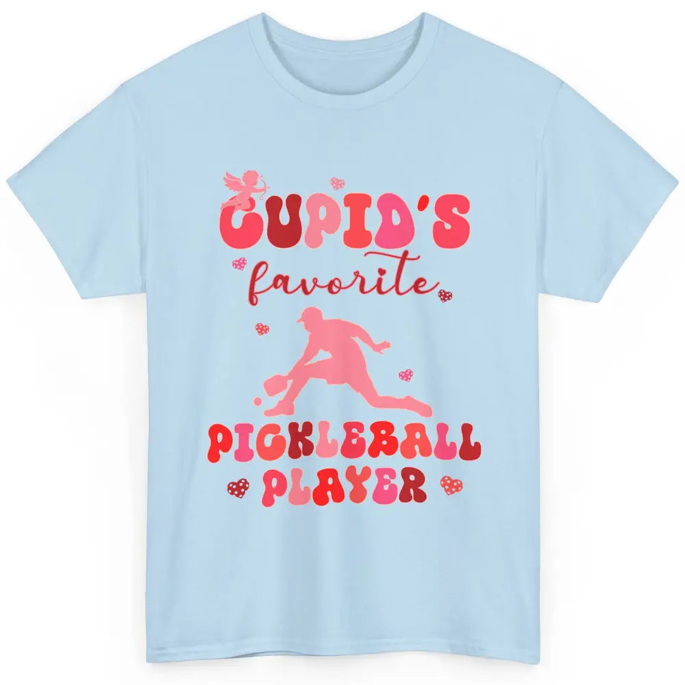 Cupid's Favorite Pickleball Player Happy Valentines Day Love Classic Unisex T-Shirt