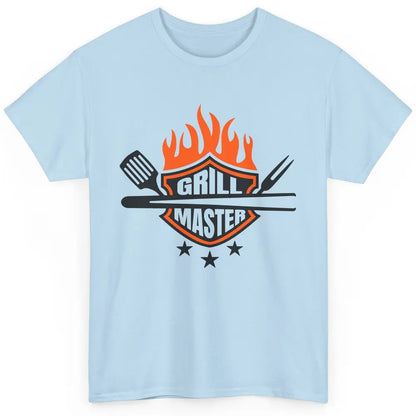 Funny BBQ Grill Master Grillfather Grilling Flames Grillers Classic Unisex T-Shirt