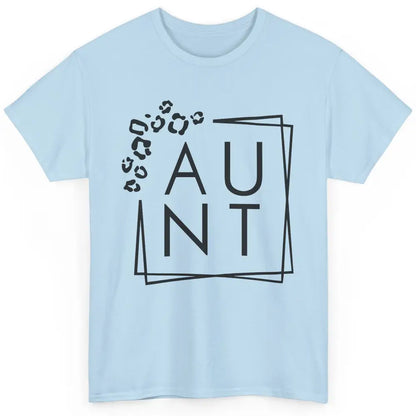 Funny Aunt Life Cheetah Square Aunt Promoted From Sister Classic Unisex T-Shirt