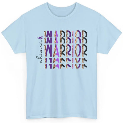 Chiari Warrior Leopard Purple Ribbon Chiari Awareness Month Classic Unisex T-Shirt