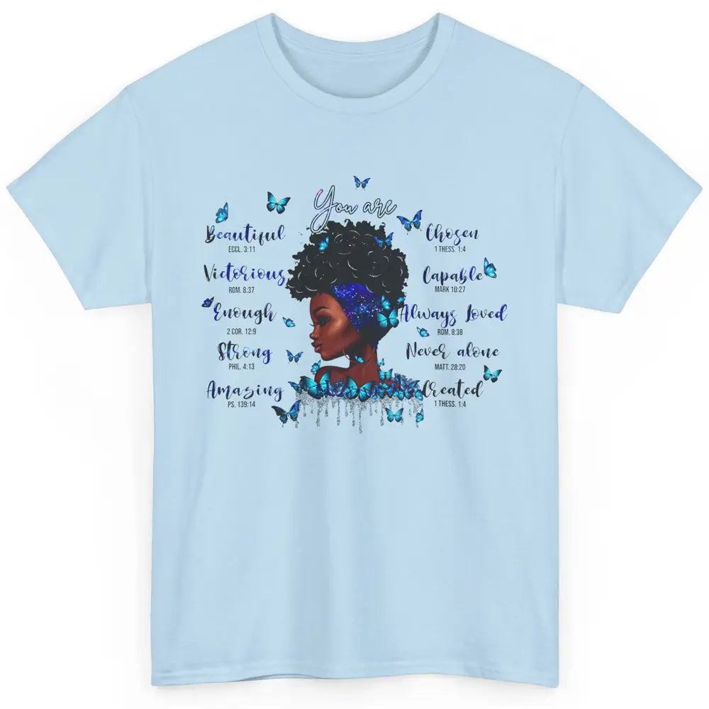 Black Girl God Says I Am Afro Woman Christian Religious Gift Classic Unisex T-Shirt