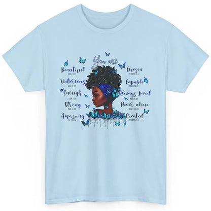 Black Girl God Says I Am Afro Woman Christian Religious Gift Classic Unisex T-Shirt