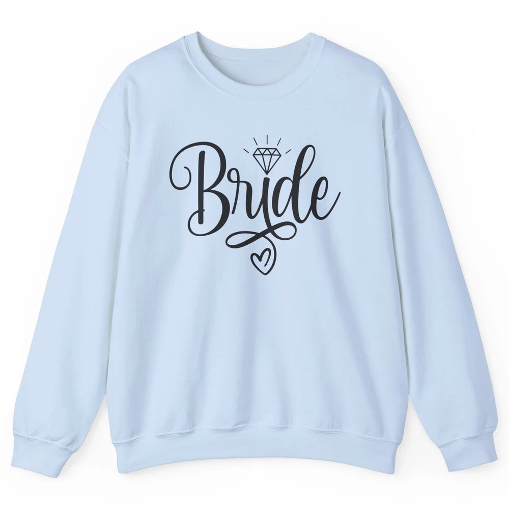 Bride To Be Wedding Ring Future Mrs. Engagement Bachelorette Unisex Crewneck Sweatshirt