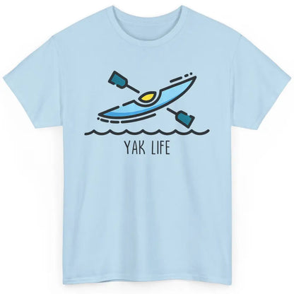 Yak Life Sunset Kayak Kayaking Retro 70s Paddling Outdoor Classic Unisex T-Shirt