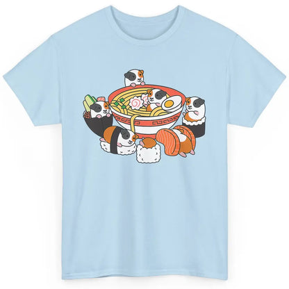 Cute Kawaii Guinea Pig Sushi Ramen Bowl Pet Animal Hamster Classic Unisex T-Shirt