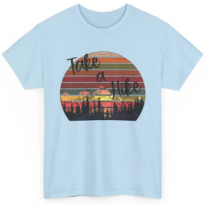 Vintage Take A Hike Sunset Hiker Hiking Camping Lover Gift Classic Unisex T-Shirt