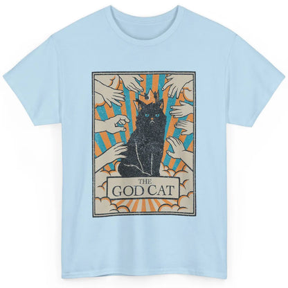 Astrology The God Cat Goth Tarot Card Reader Witchy Black Cat Gothic Sarcastic Classic Unisex T-Shirt