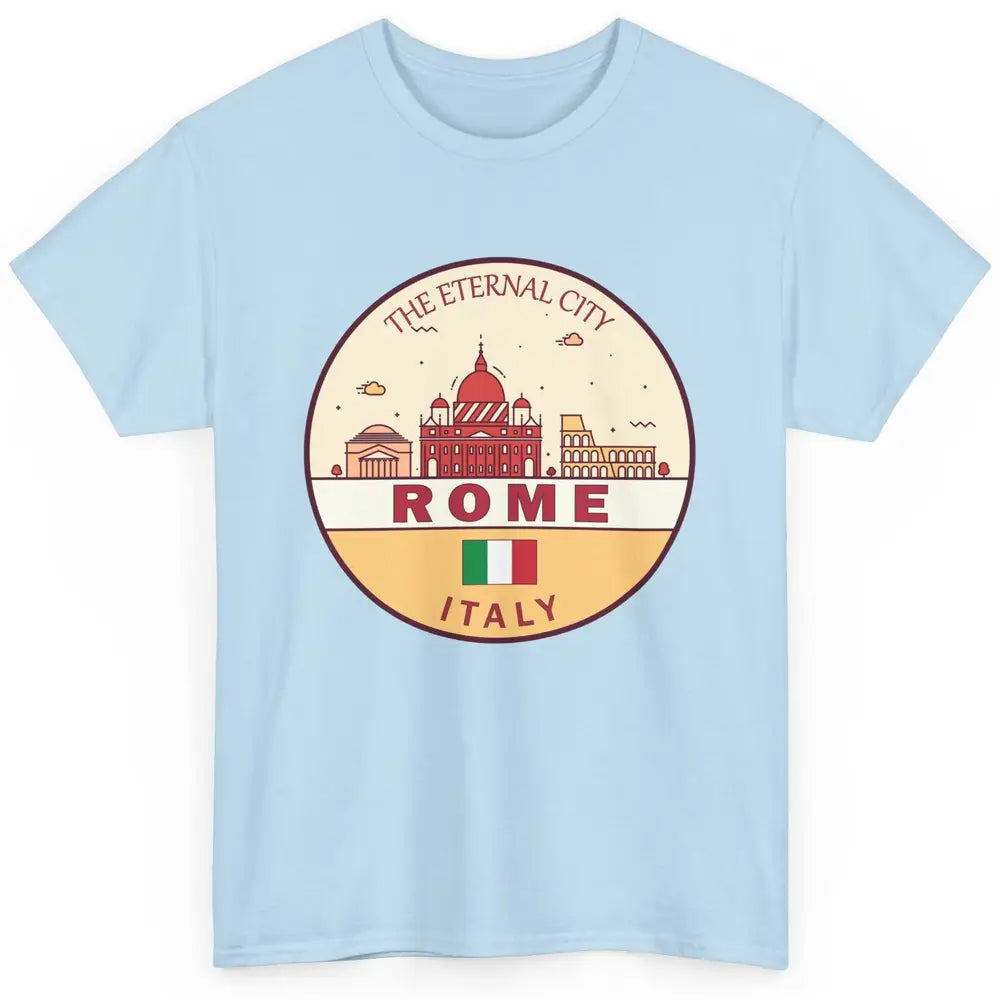 Skyline Roma City Summer Vacation Italy Italian Vacay Travel Classic Unisex T-Shirt