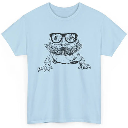 Funny Bearded Dragon Cute Reptile Lizard Nerdy Glass Animal Classic Unisex T-Shirt