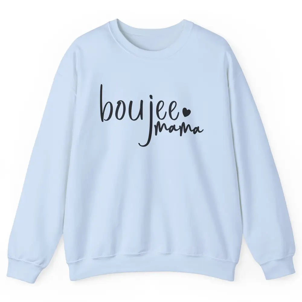 Boujee Mama Boujee Mom Fall Halloween Western Girl Mama Unisex Crewneck Sweatshirt