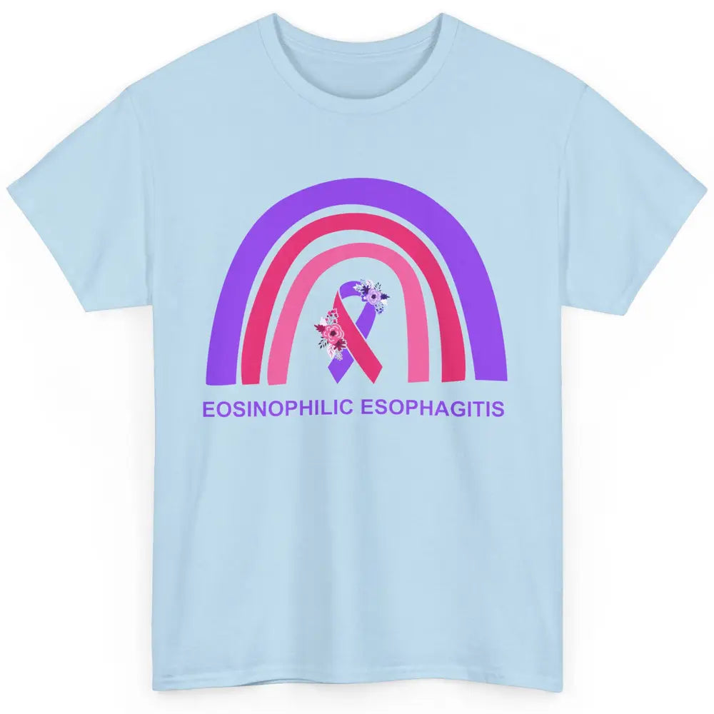 Eosinophilic Esophagitis Awareness Awareness EOE Rainbow Classic Unisex T-Shirt