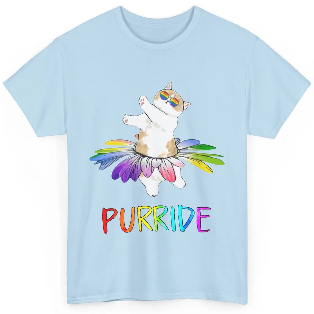 Funny Cat Dancing Purride LGBT Cat Gay Rainbow Cat Lovers Classic Unisex T-Shirt