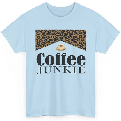 Coffee Junkie Red Leopard Coffee Lovers Gift Retro Country Classic Unisex T-Shirt