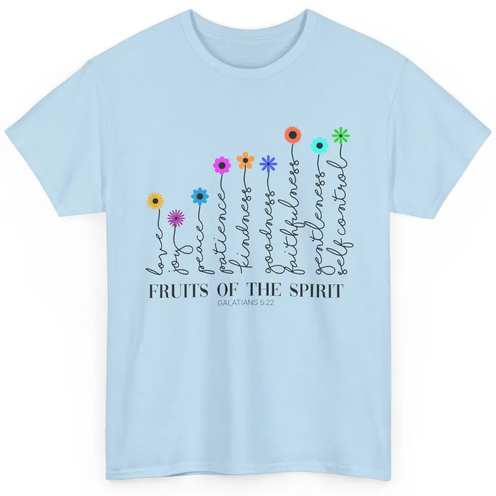 Flower Christian Fruits Of The Spirit Bible Verse Religious Classic Unisex T-Shirt