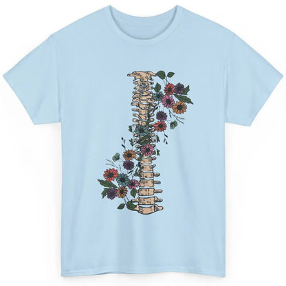 Floral Spine Anatomy Botanical Spine Ankylosing Spondylitis Classic Unisex T-Shirt