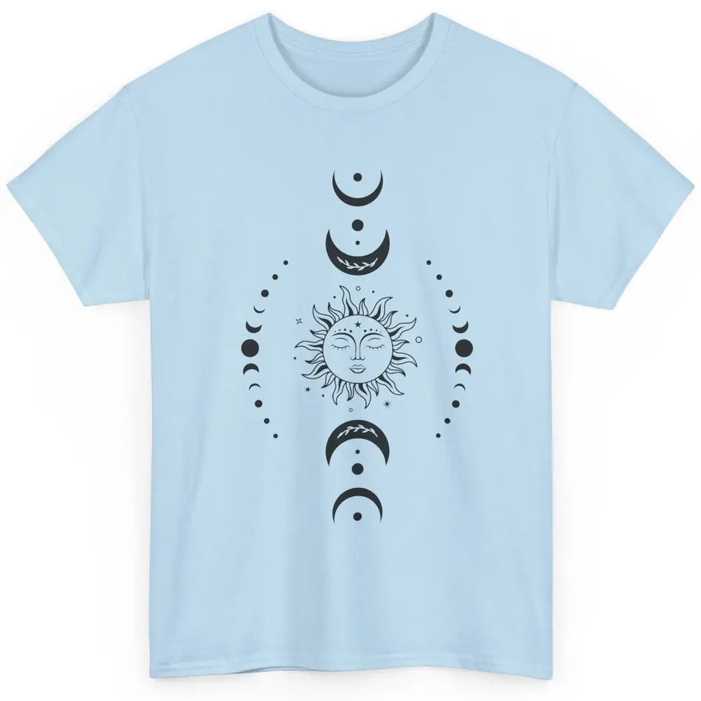 Boho Sun And Moon Hippie Girl Peace Lovers Halloween Costume Classic Unisex T-Shirt