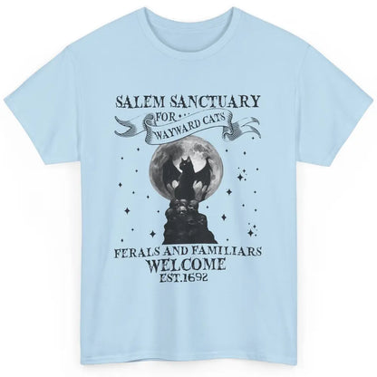 Witch Cat Salem Sanctuary Witch City Halloween Gothic Cat Classic Unisex T-Shirt