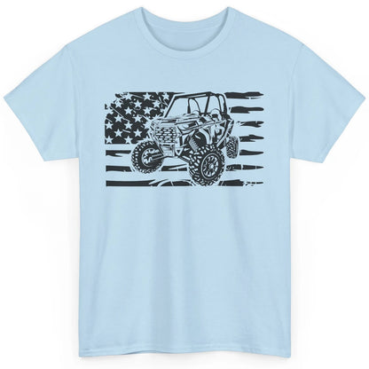 Retro US Flag UTV Riding Offroad Mountain Side By Side Rider Classic Unisex T-Shirt