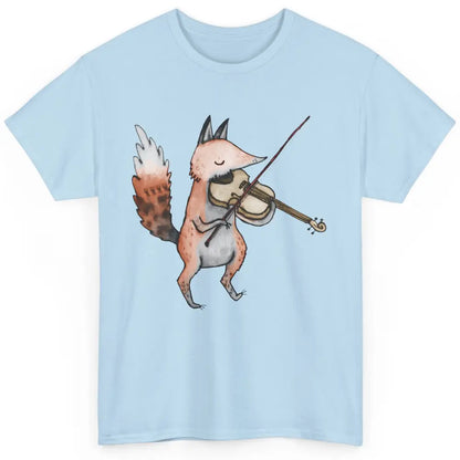 Vintage Fox Playing Violin Funny Violinist Musician Gift Classic Unisex T-Shirt