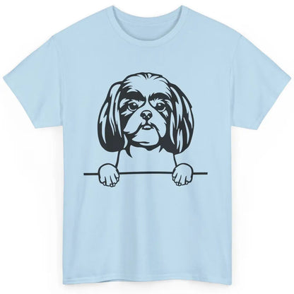 Cute Shih Tzu Owner Shih Tzu Dog Black White Shih Tzu Lover Classic Unisex T-Shirt