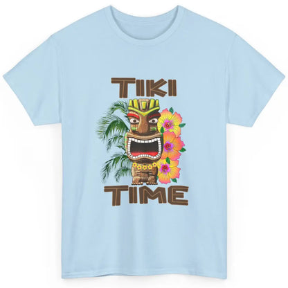 Aloha Flower Luau Tiki Time Hawaii Palm Tree Paradise Beach Classic Unisex T-Shirt