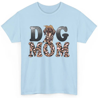 Dachshund Leopard Dog Mom Wiener Dog Lovers Dog Lady Classic Unisex T-Shirt