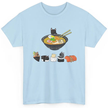 French Bulldog Sushi Ramen Bowl Japanese Kawaii Frenchie Mom Classic Unisex T-Shirt