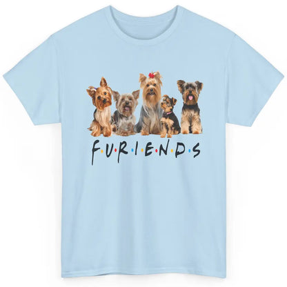 Cute Furiends Yorkie Terrier Dog Funny Puppy Owner Pet Lover Classic Unisex T-Shirt