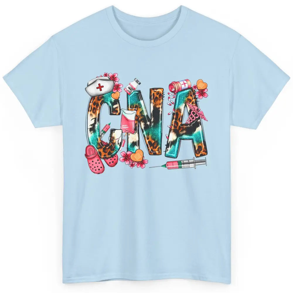 CNA Nurse Leopard Western CNA Nursing Assistants Nurse Life Classic Unisex T-Shirt