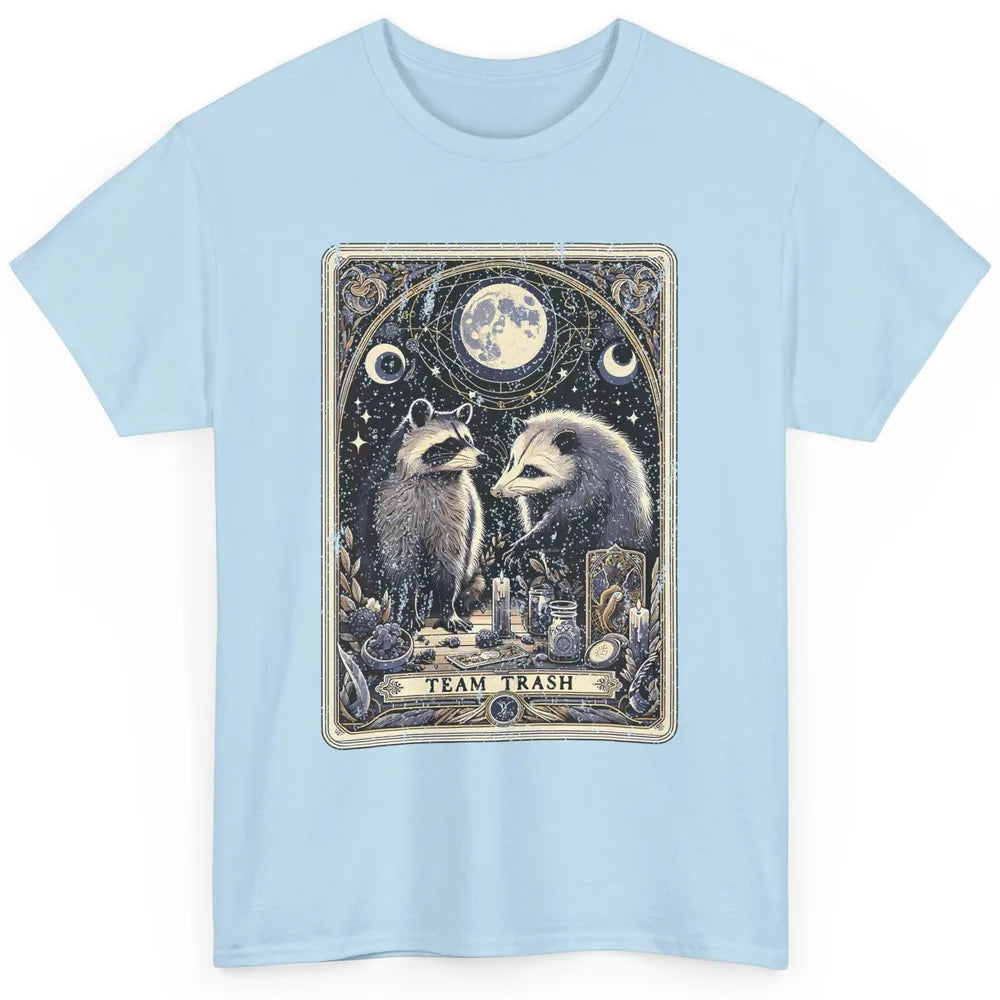 Team Trash Tarot Card Opossum Witchcraft Goth Possum Vintage Panda Raccoon Sarcastic Classic Unisex T-Shirt