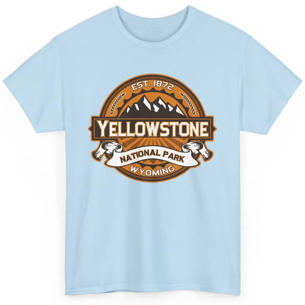 Yellowstone National Park Wyoming Golden Mountains Vintage Classic Unisex T-Shirt