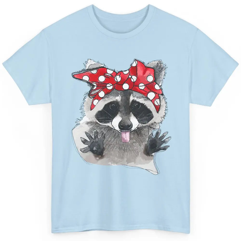 Bandana Racoon Baby Trashed Racoon Panda Lovers Gift Classic Unisex T-Shirt