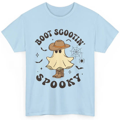 Cowboy Ghost Cowhide Boot Scooting Spooky Western Halloween Classic Unisex T-Shirt