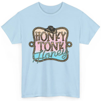 Cowboy Hat Rope Honky Tonk Honey Leopard Western Country Classic Unisex T-Shirt