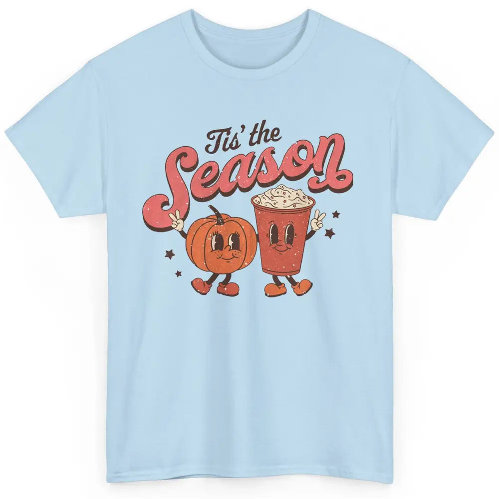 Retro Pumpkin Spice Fall Tis The Season Autumn Thanksgiving Classic Unisex T-Shirt