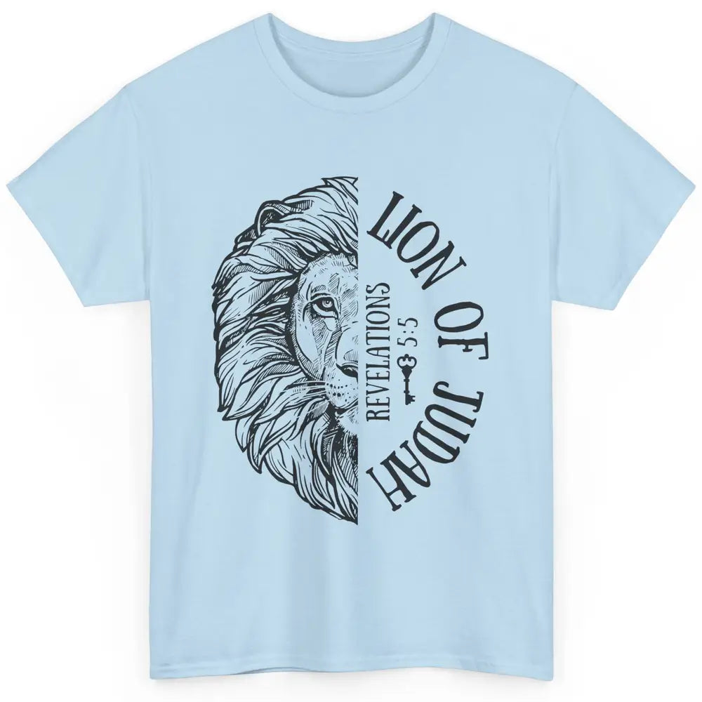 Yeshua Lion Of Judah Bible Verse Christian Faith Religious Classic Unisex T-Shirt